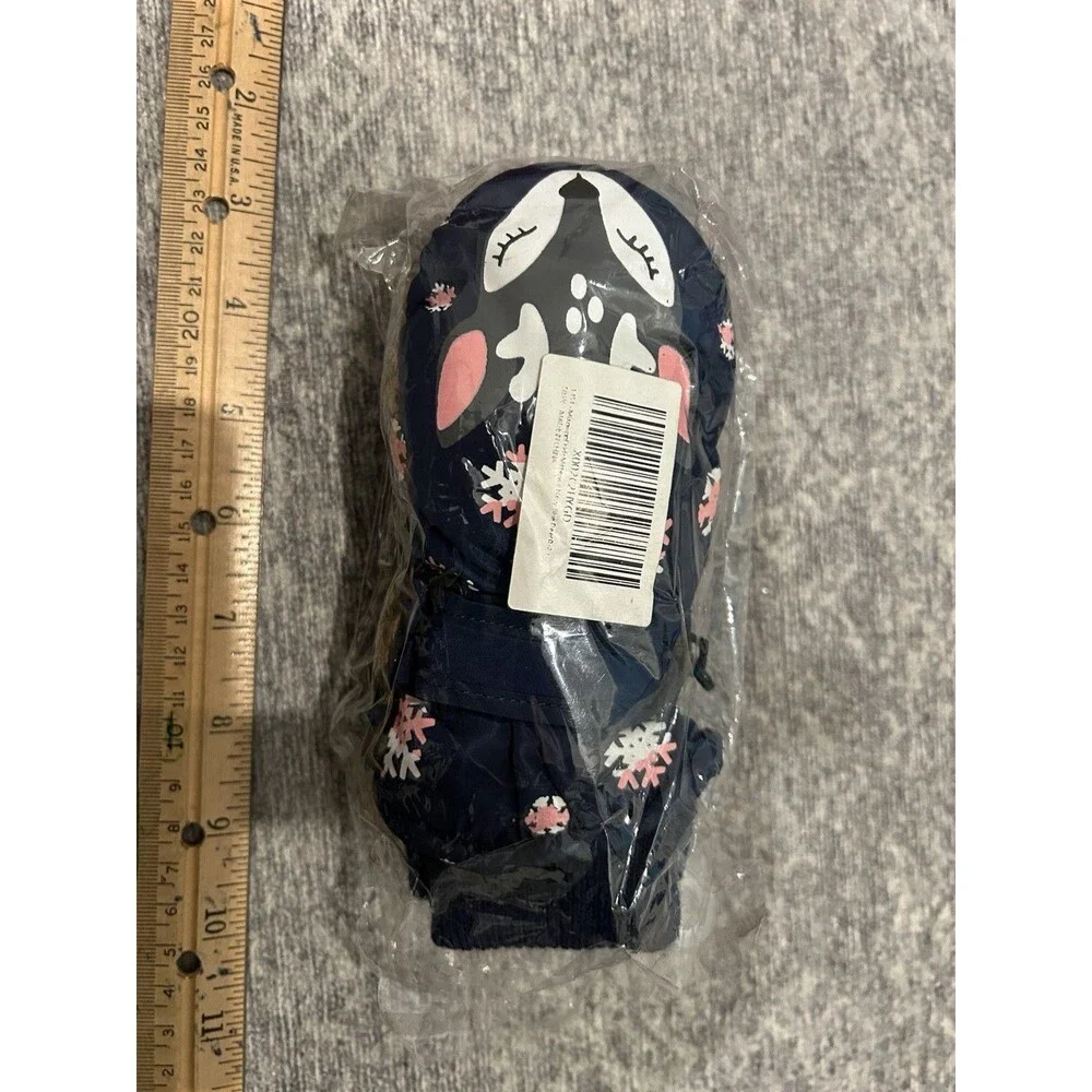 Navy Deer Kids Gloves